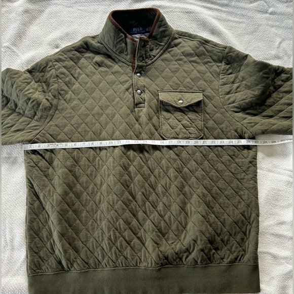 Polo Ralph Lauren Quilted Long Sleeve Double-Knit Jersey Pullover - Picture 5 of 5